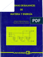 Capitulo 1 Balances de Materia y Energía, Dr. Antonio Valiente