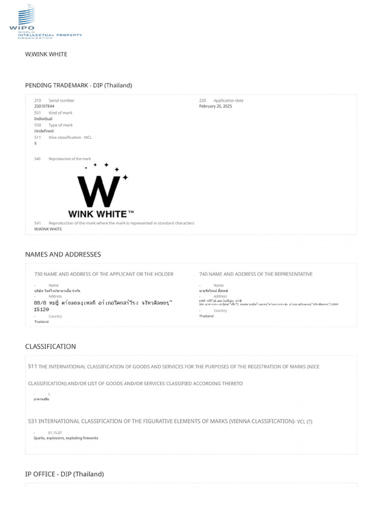 Wink White (5NCL) | PDF