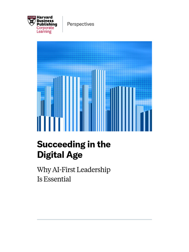 AI-First Leadership for Digital Success | PDF | Artificial Intelligence ...