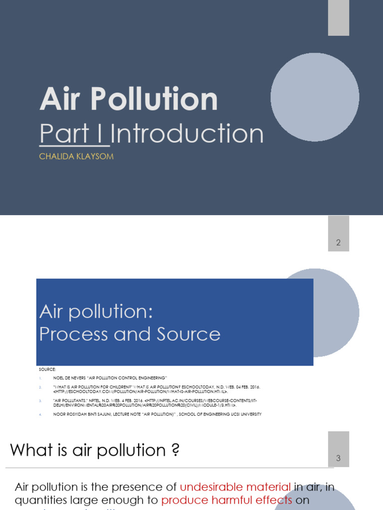 Understanding Air Pollution Sources and Effects | PDF | Air Pollution ...