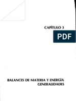Capitulo 3 Balances de Materia y Energía, Dr. Antonio Valiente
