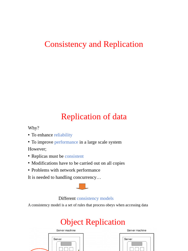 Data Consistency and Replication Models | PDF | Replication (Computing ...