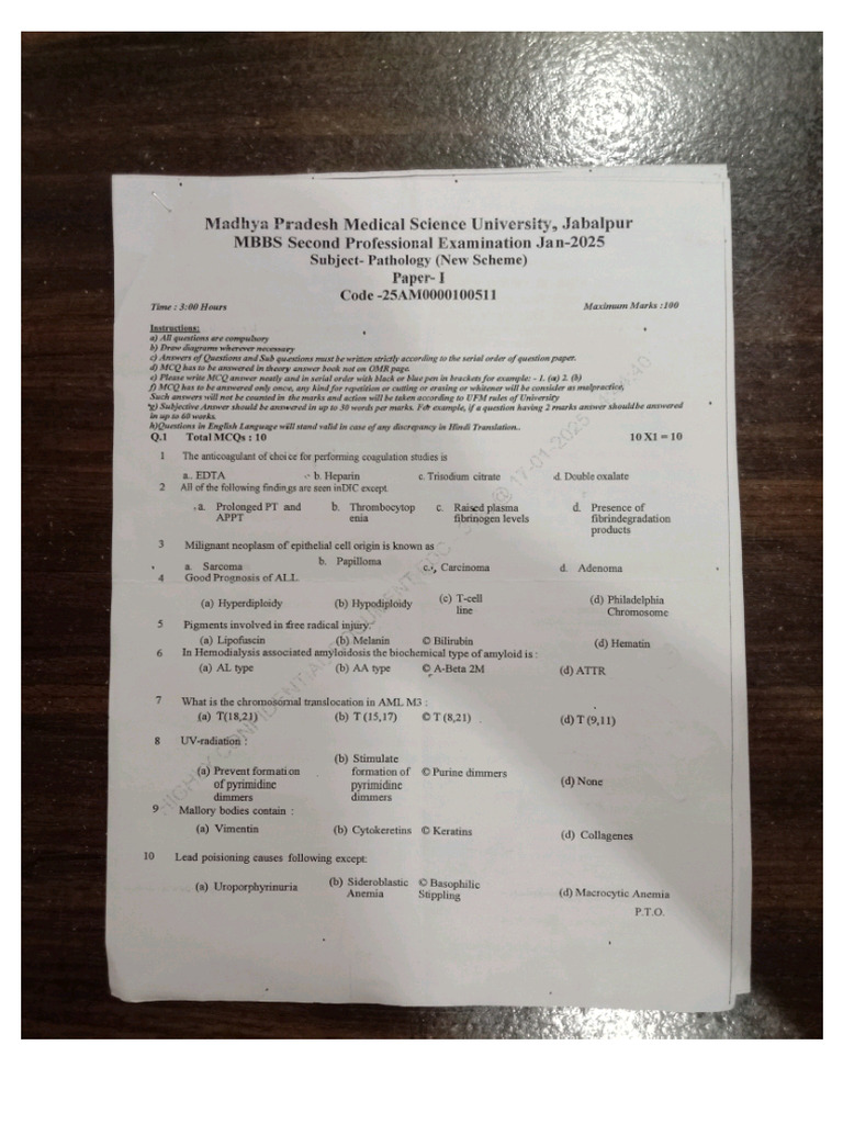 2nd Year Mbbs 2025 | PDF