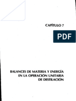 Capitulo 7 Balances de Materia y Energía, Dr Antonio Valiente