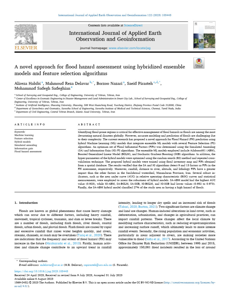 Hybrid Models for Flood Hazard Assessment | PDF | Receiver Operating ...