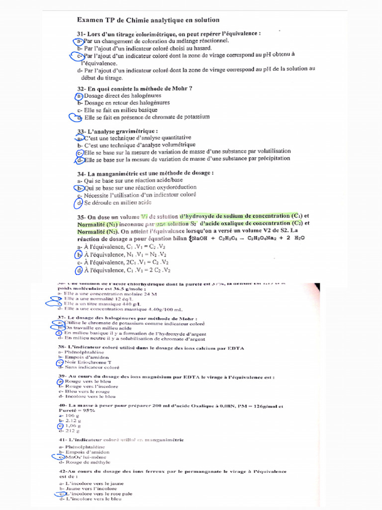 Exam TP Analytique | PDF