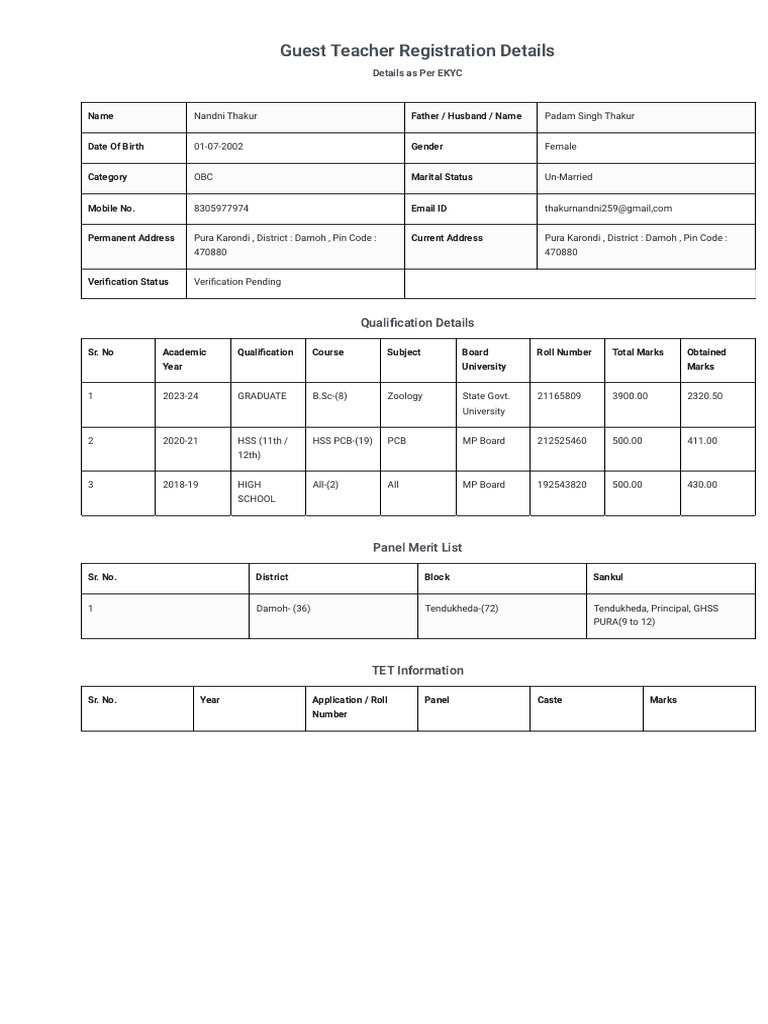 Guest Teacher Registration Info | PDF