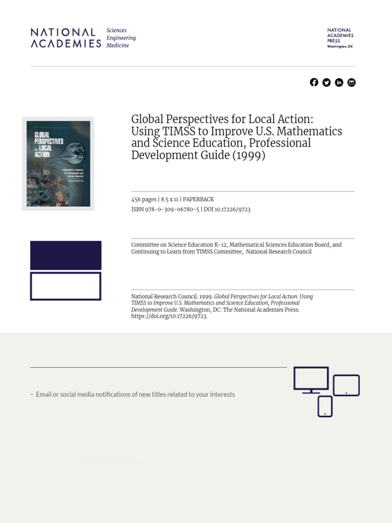 Global Perspectives For Local Action | PDF | Teachers | Science