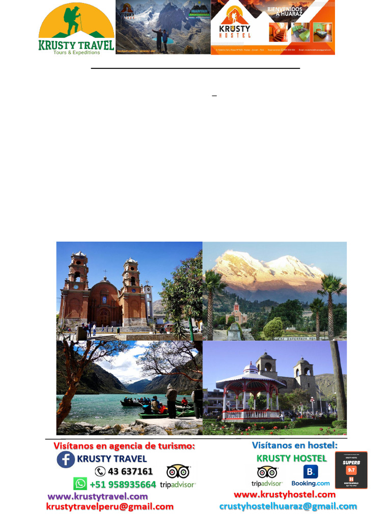 Tours de Aventura en Huaraz, Perú | PDF