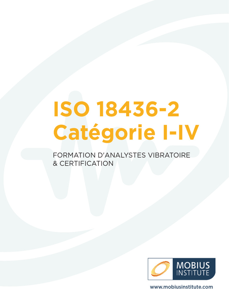 Formation Analyste Vibratoire ISO 18436-2 | PDF | Technologies de l ...