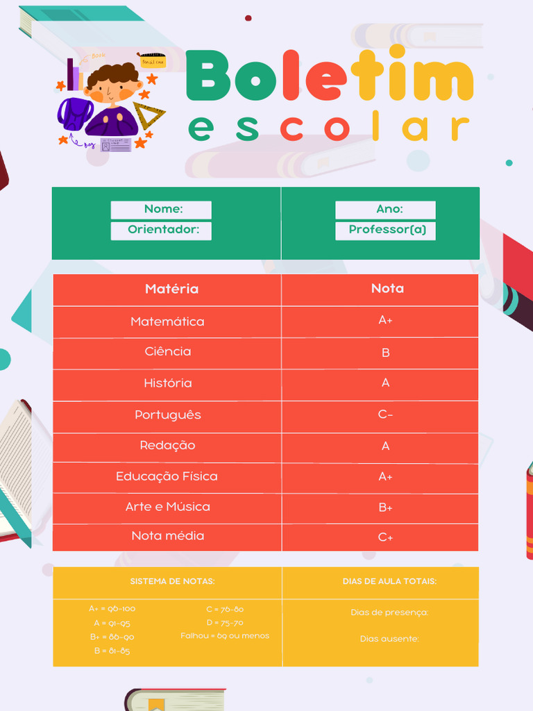 Sistema de Notas e Boletim Escolar | PDF