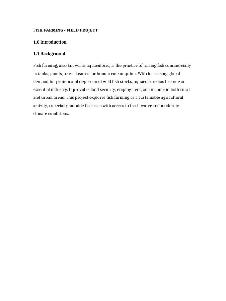 Improving Fish Farming in Zimbabwe | PDF | Agriculture | Aquaculture
