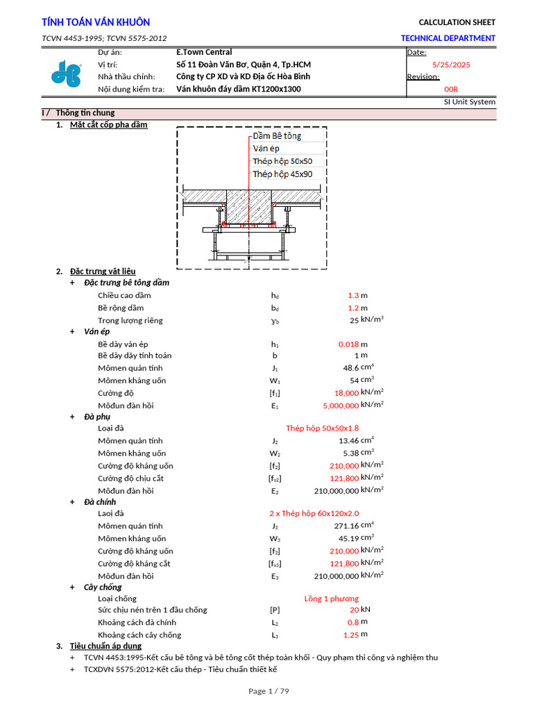 Caculation Beam | PDF