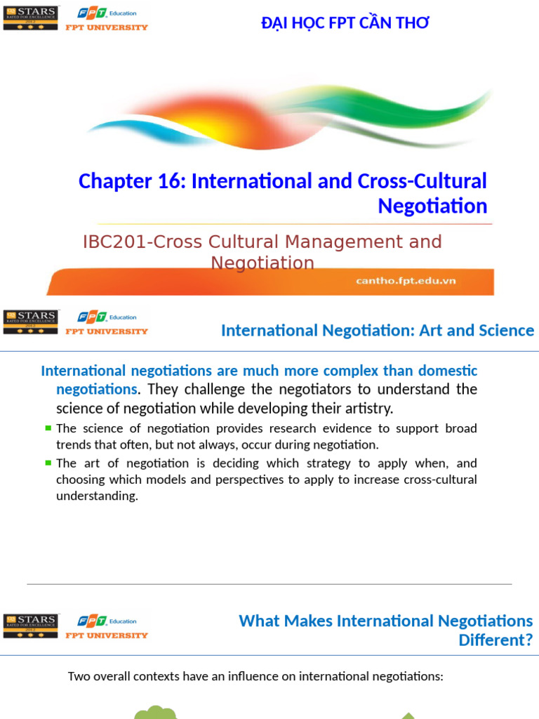 Chapter 16 International And Cross Culture In Negotiation Pdf