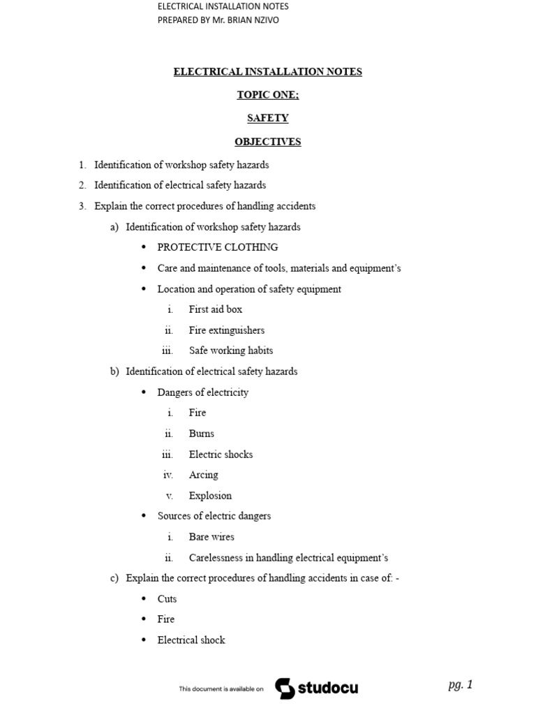 Electrical Installation Safety Guidelines | PDF | Fires | Safety