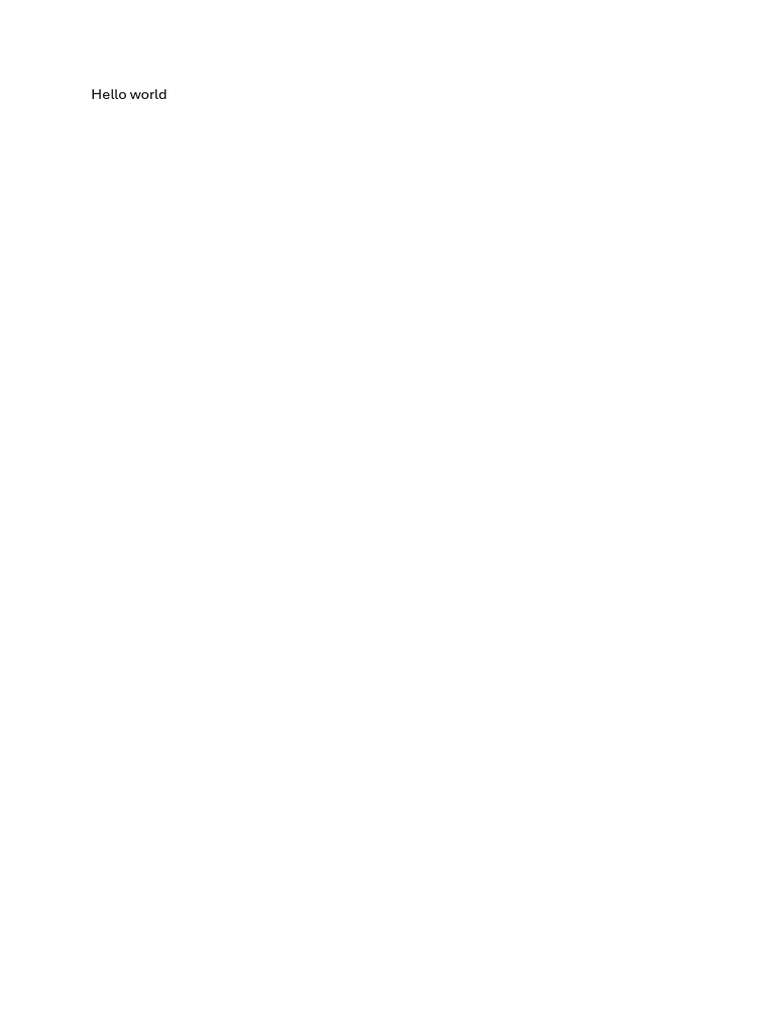 Hello World | PDF