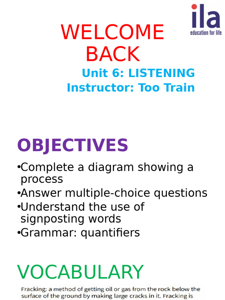 Unit 6 - Listening | PDF