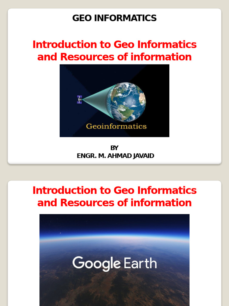 Lecture No. 03 Google Earth | PDF