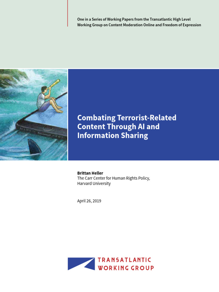 Combating Terrorist Content TWG Heller April 2019 | PDF | You Tube ...