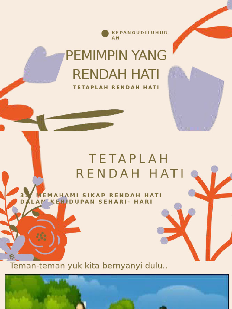 Pemimpin Yang Rendah Hati | PDF