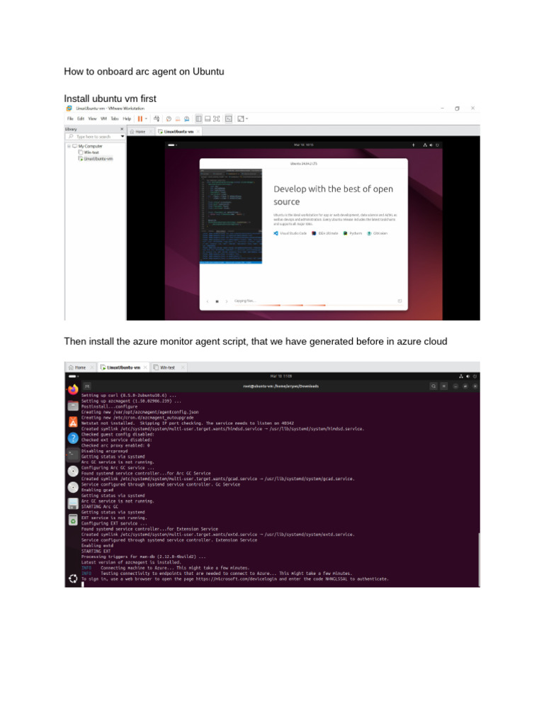 Install Azure Arc Agent on Ubuntu | PDF