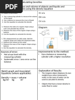 AQA GCSE Density Required Practical Guide | PDF | Density | Volume