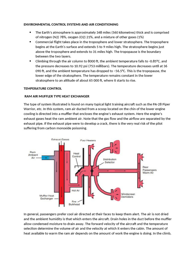 Environmental Control Systems and Air Conditioning | PDF | Atmosphere ...