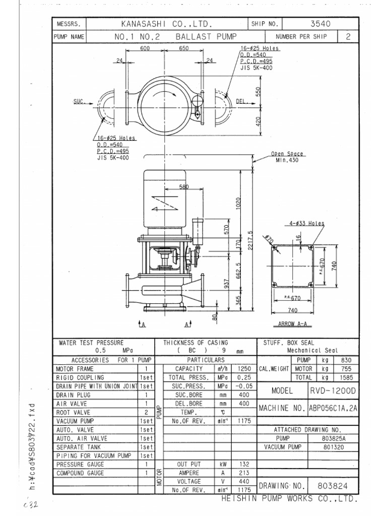 Ballast Pump Detail | PDF
