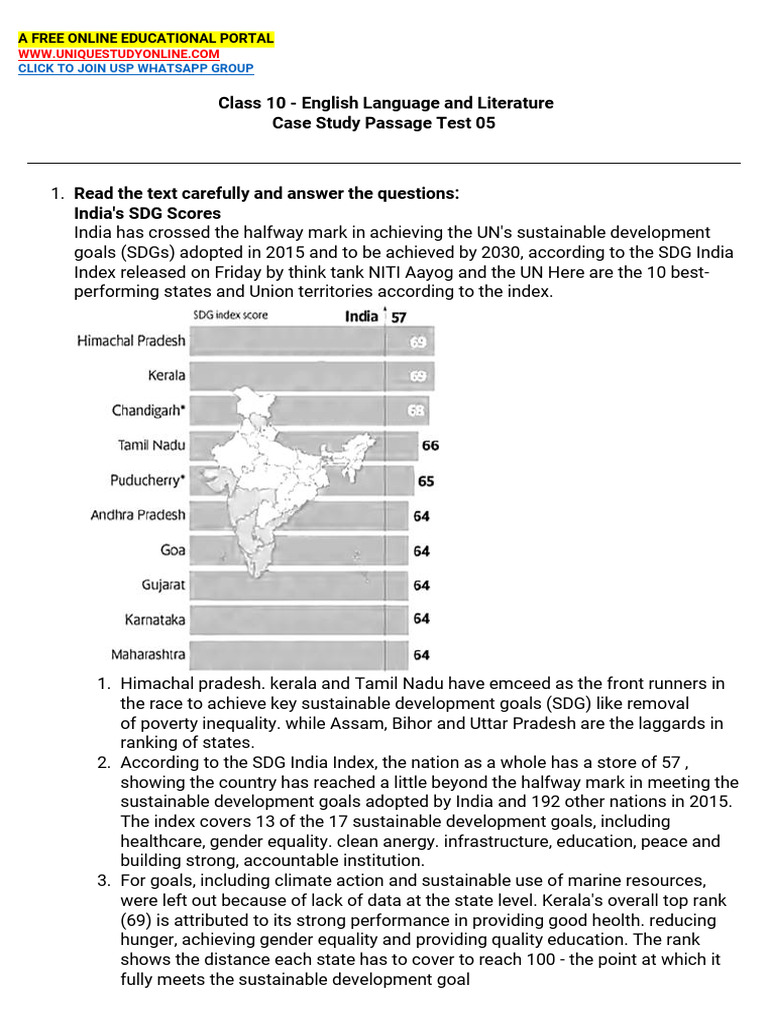 Case Study Based Questions 5 | PDF | Educational Technology | Distance ...