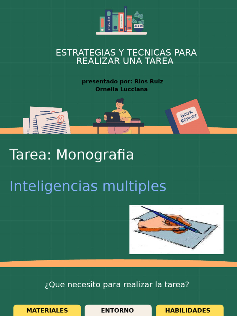 Estrategias y Tecnicas para Hacer Una Tarea | PDF