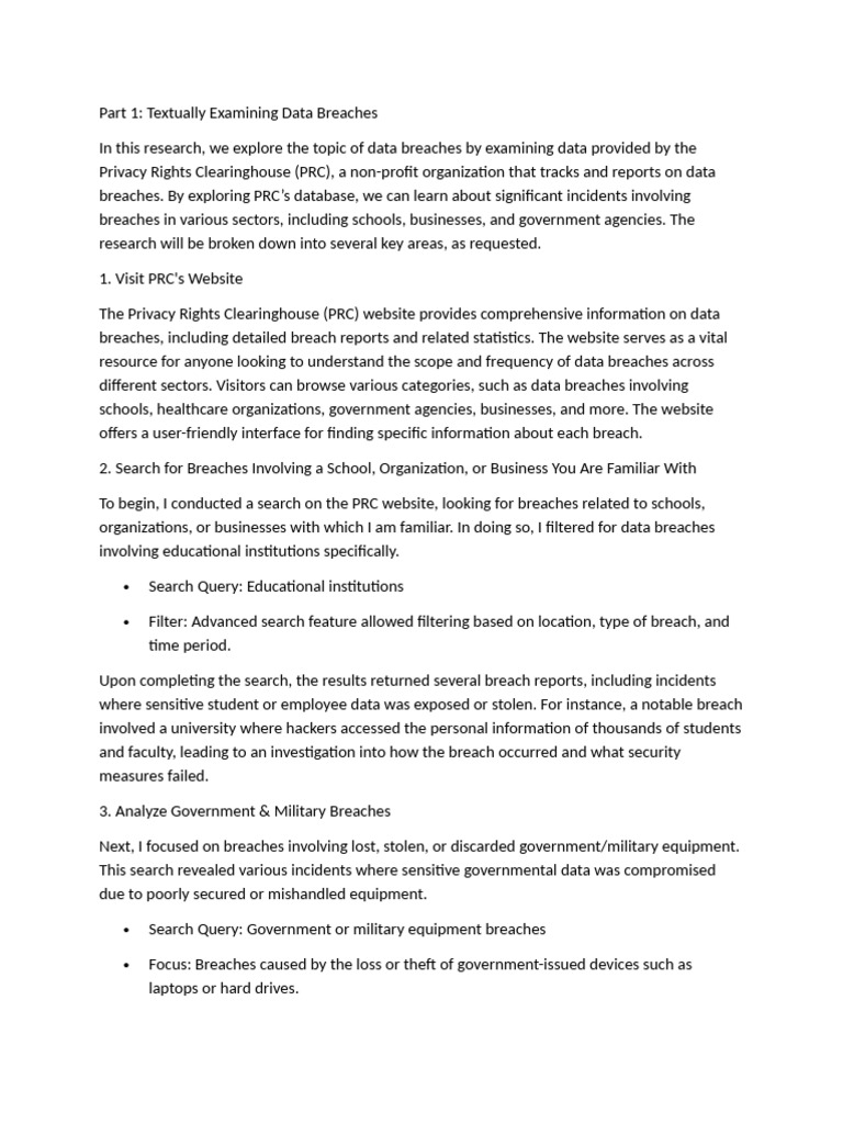 Data Breach Analysis by Sector | PDF | Computer Security | Security