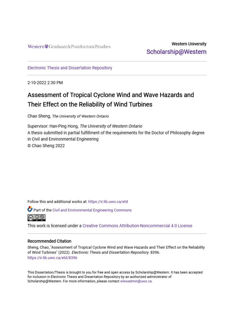 Tropical Cyclone Hazards for Wind Turbines | PDF | Tropical Cyclones ...