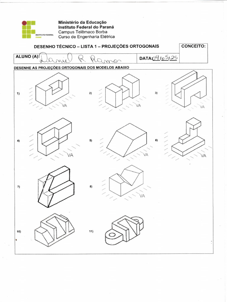 Projeções Ortogonais | PDF