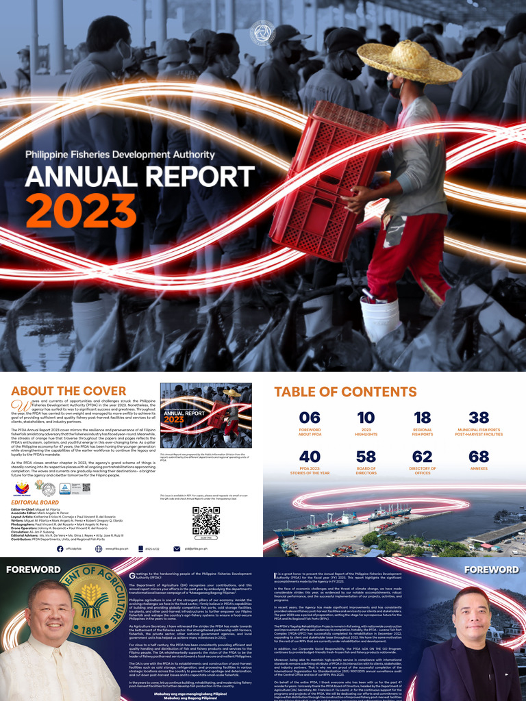 PFDA Annual Report 2023 Overview | PDF | Governance | Corporate Social ...