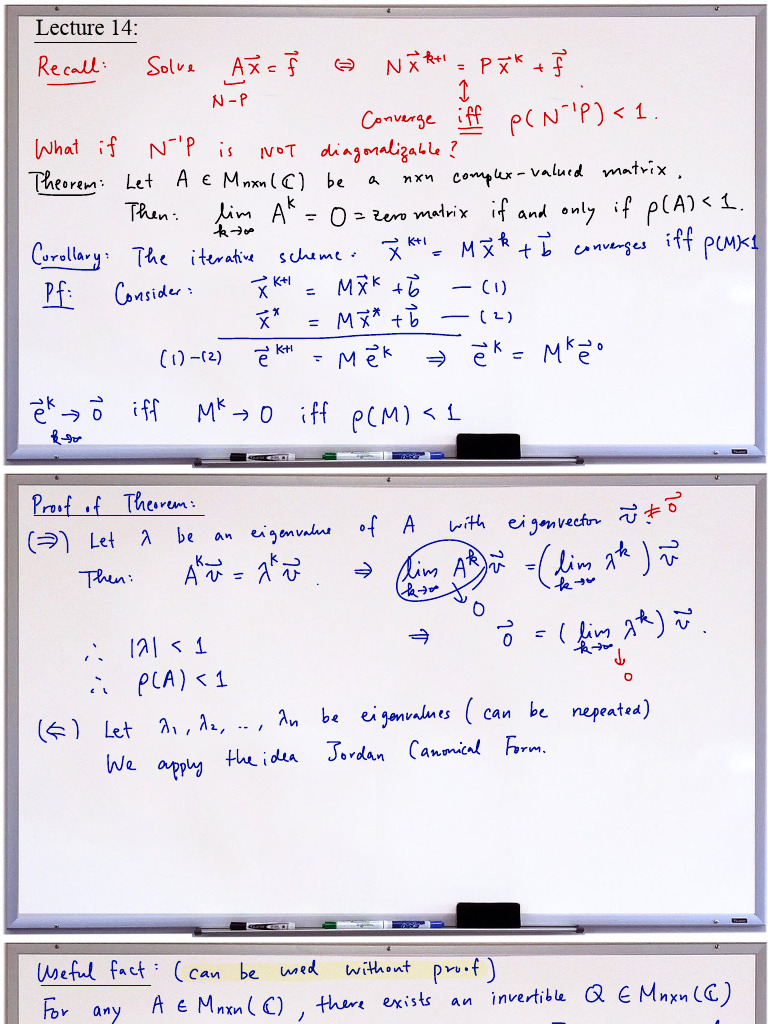 Convergence of Iterative Matrix Methods | PDF | Mathematical Relations ...