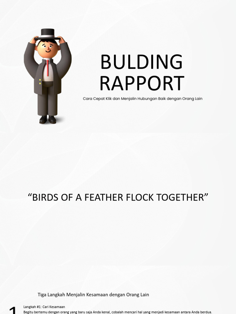 Cara Membangun Rapport dengan Efektif | PDF
