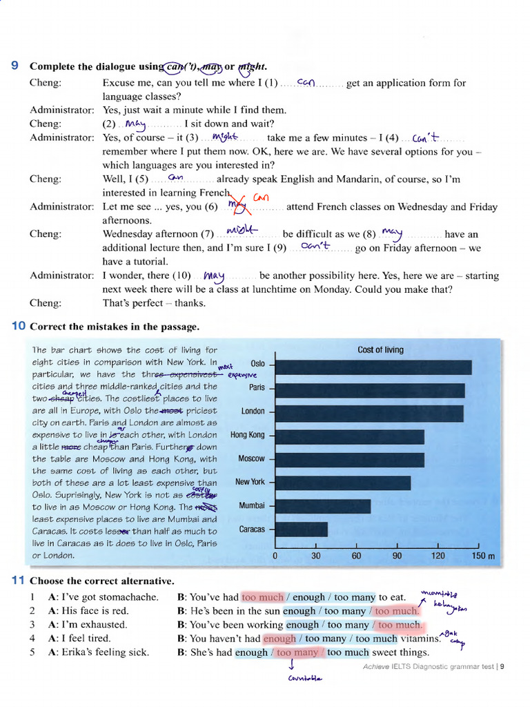 1 Achieve IELTS Grammar and Vocabulary | PDF | Cost Of Living | Linguistics