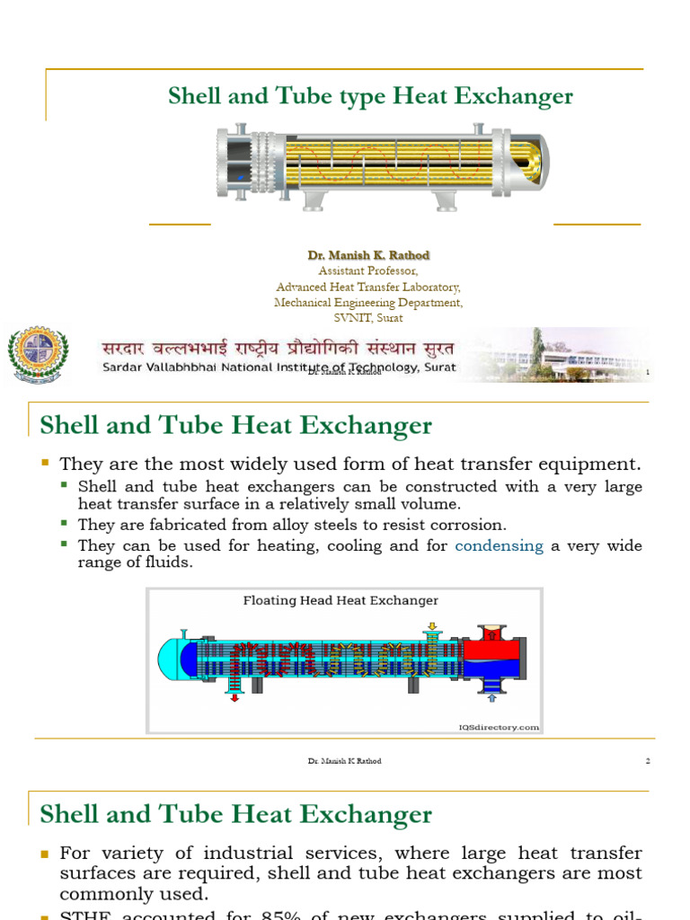 Shell and Tube Heat Exchanger Overview | PDF | Heat Exchanger | Heat ...