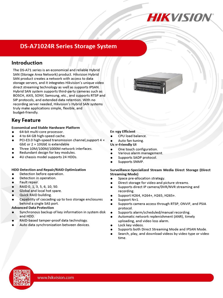 DS-A71024R Hybrid SAN Overview | PDF | Hard Disk Drive | Computer Data ...