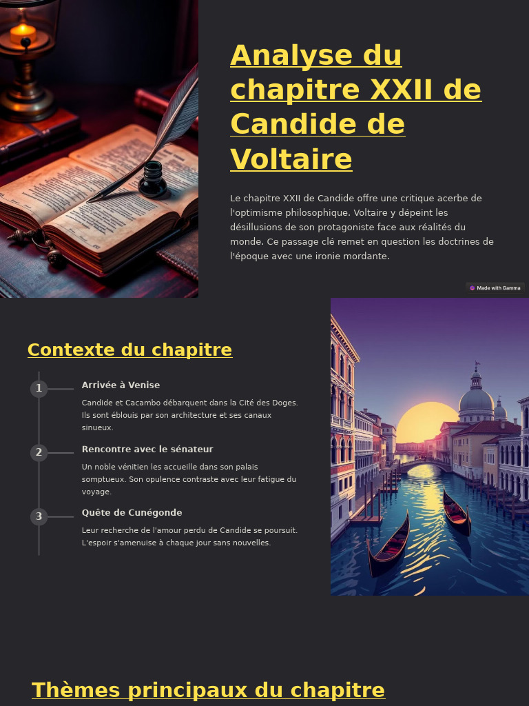 Critique de l'optimisme dans Candide | PDF | Candide