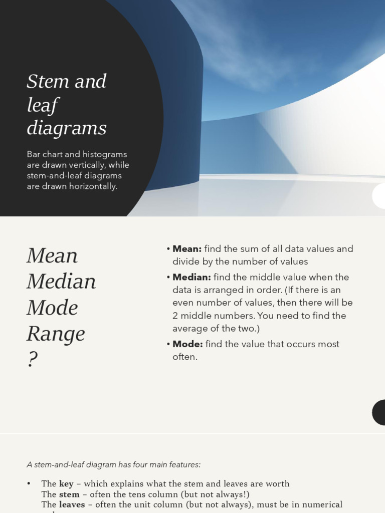 Notes Math Stem and Leaf Diagram | PDF
