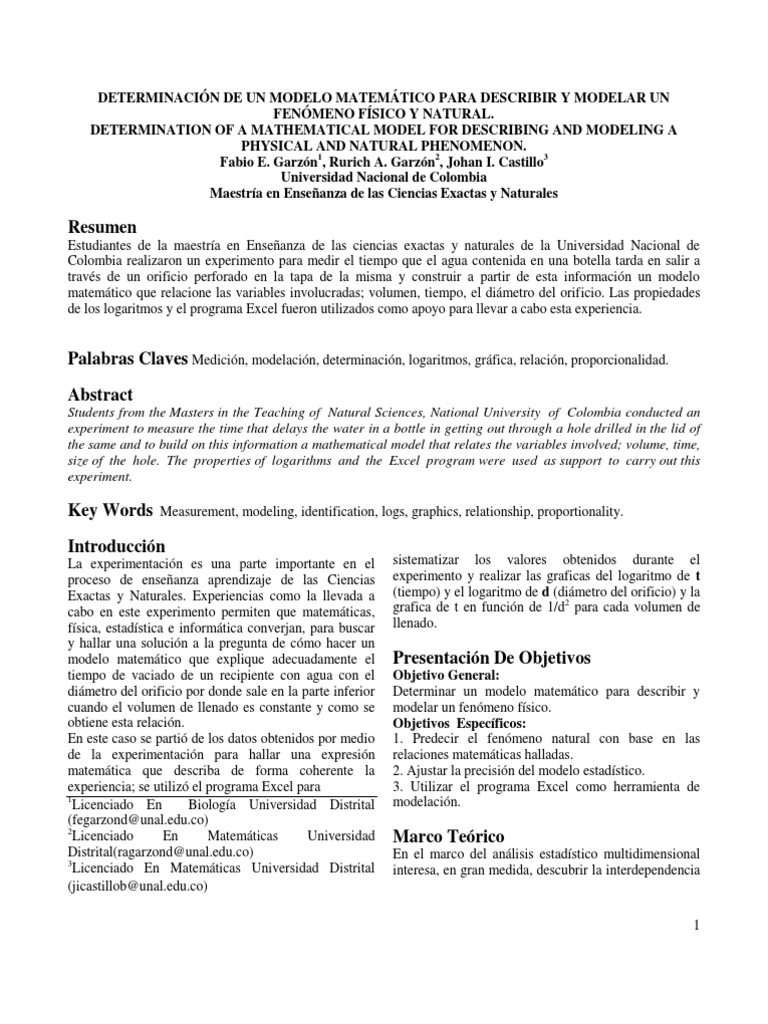 informe experimento bernoulli