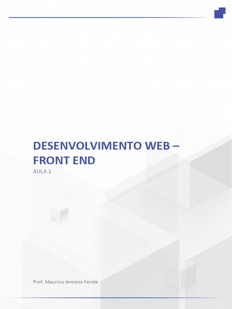 Introdução ao Desenvolvimento Web Front End | PDF | Model-View ...
