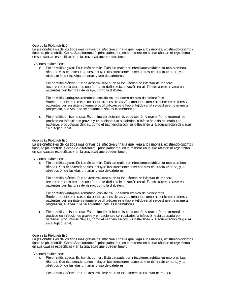 Que Es La Pielo | PDF | Infección del tracto urinario | Enfermedades y ...