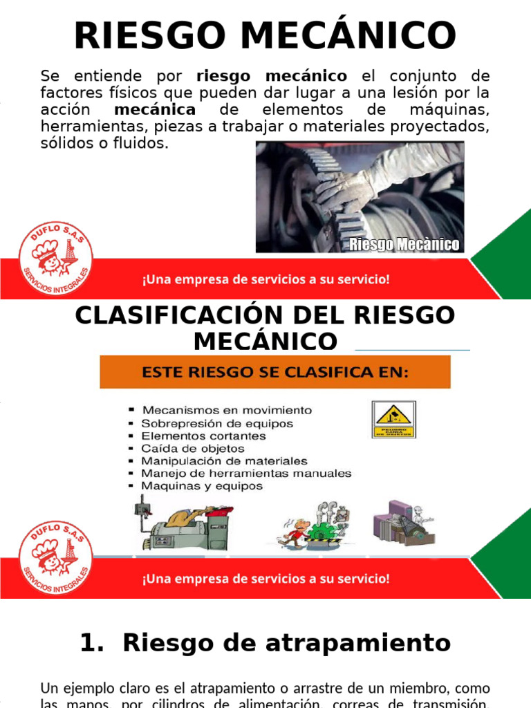 Prevención de Riesgos Mecánicos en el Trabajo | PDF | Seguridad y salud ...