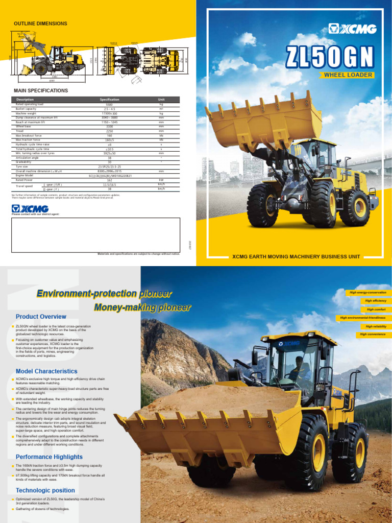 ZL50GN 样本（20221224更新） | PDF | Loader (Equipment) | Energy Conservation