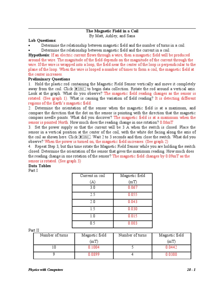 Magnetic Field Analysis in Coils | PDF | Magnetic Field | Inductor