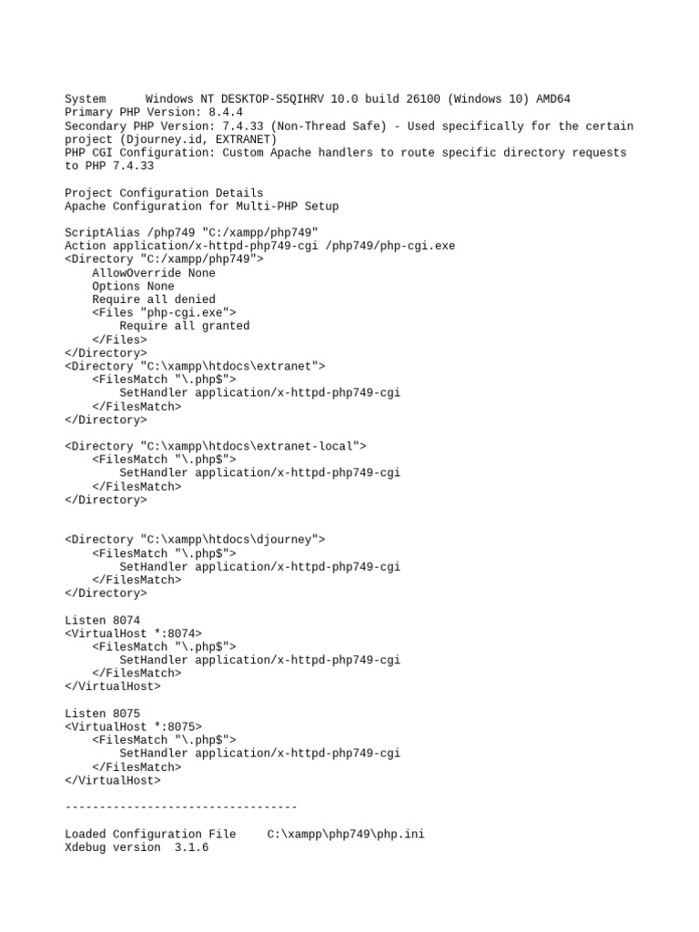 Multi-PHP Setup for Midtrans Integration | PDF | Php | Apache Http Server