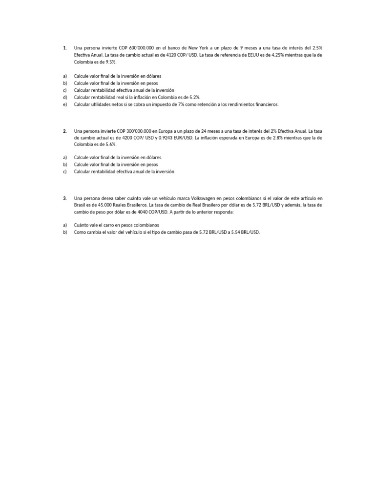 Inversiones a Largo Plazo en Divisas | PDF