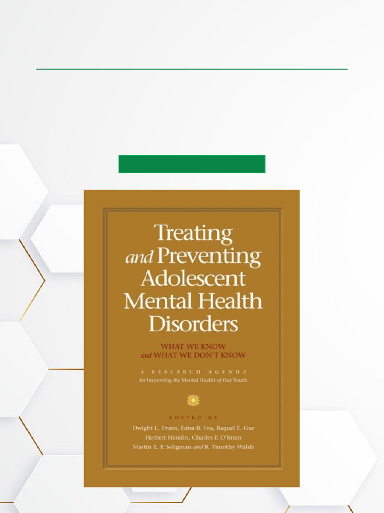Adolescent Mental Health Treatment Guide | PDF | Psychiatry | Mental ...
